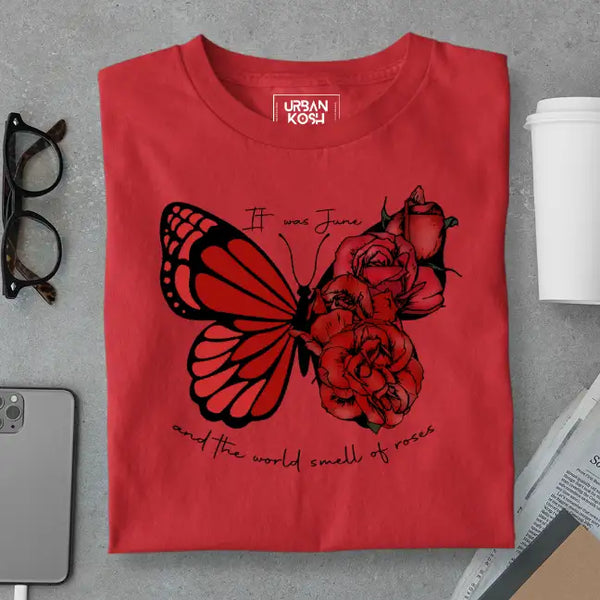 Butterfly of June Exclusive Premium Birthday T-Shirt for Women