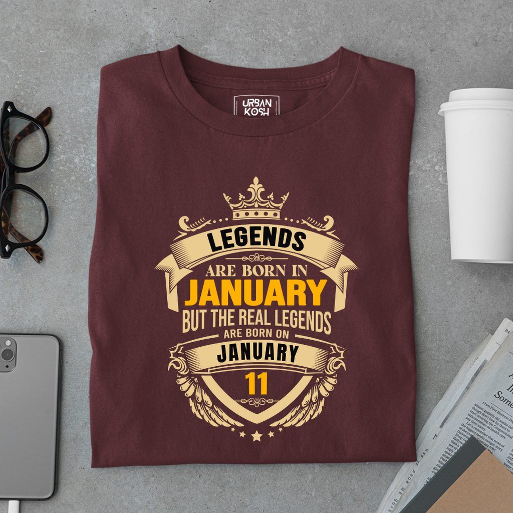 The Real Legends Are Born on January 11 T-Shirt