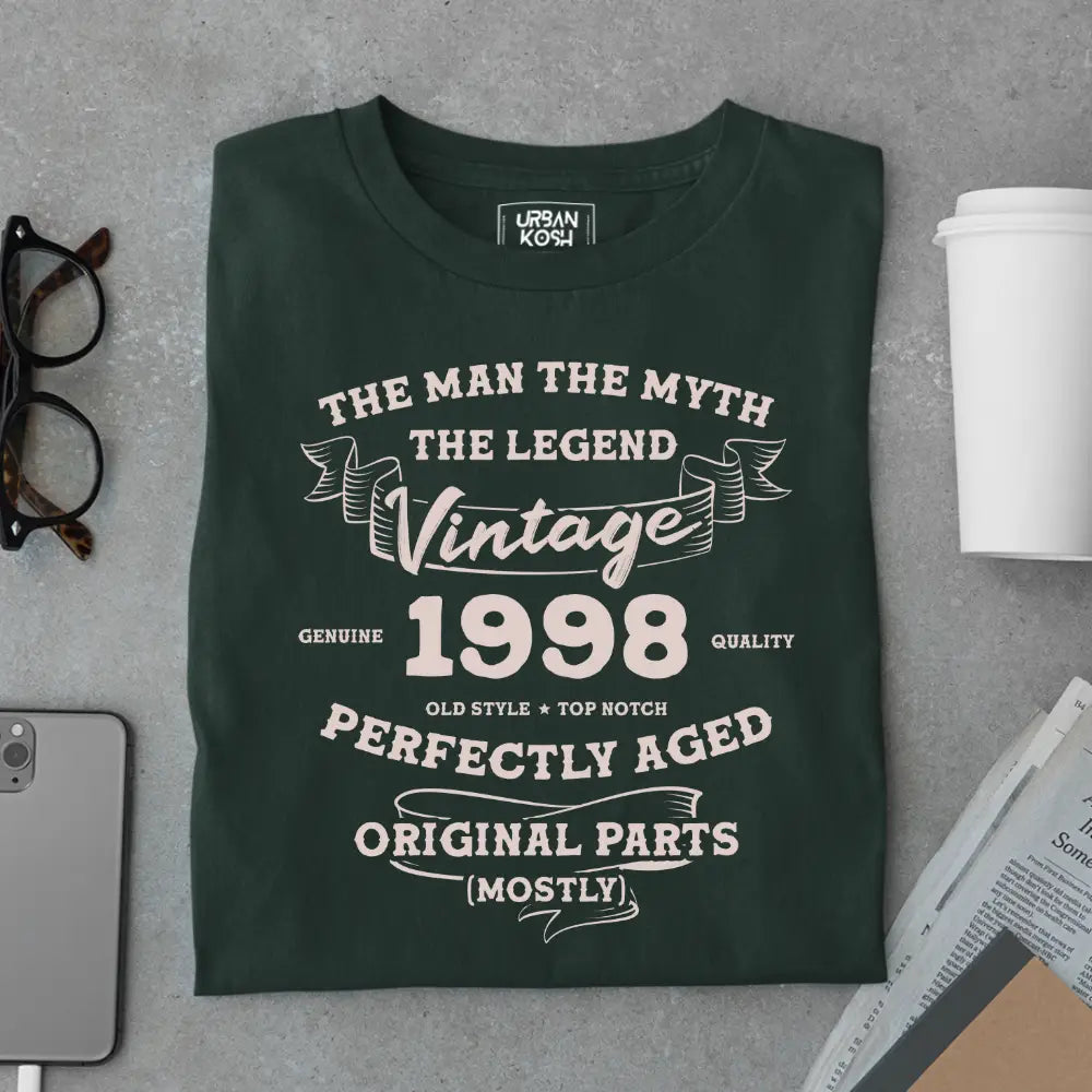 The Man The Myth The Legend Vintage 1998 Exclusive Premium T-Shirt