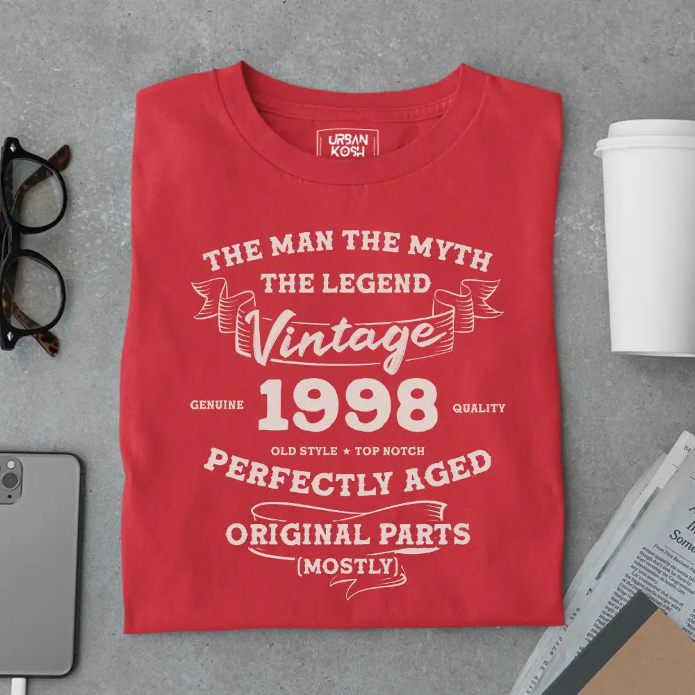 The Man The Myth The Legend Vintage 1998 Exclusive Premium T-Shirt