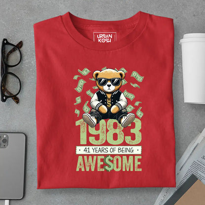 Teddy 1983, 41 Years of Being Awesome T-Shirt