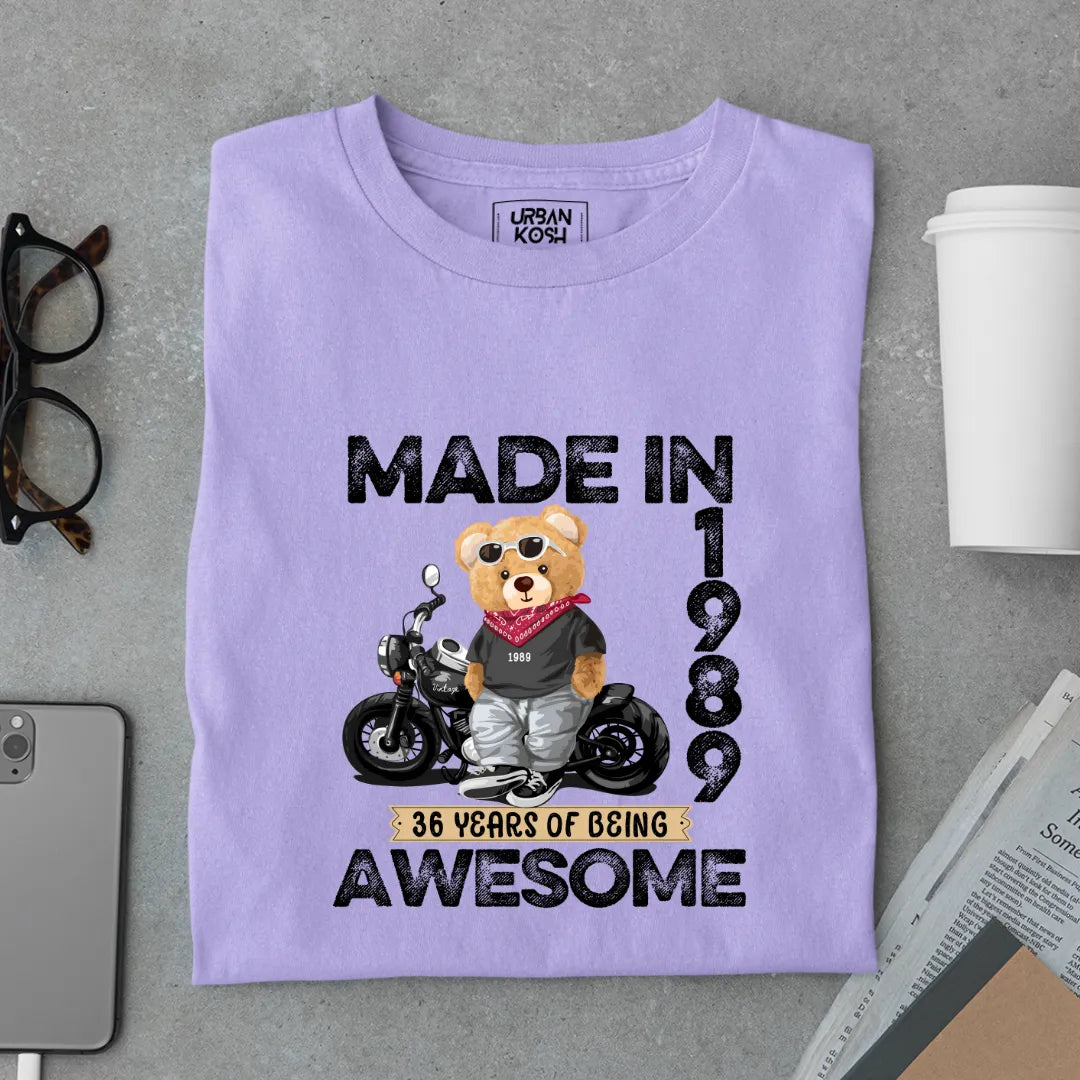 36 Years of Being Awesome | 1989 Premium Unisex T-Shirt