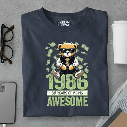 Teddy 1986, 38 Years of Being Awesome T-Shirt