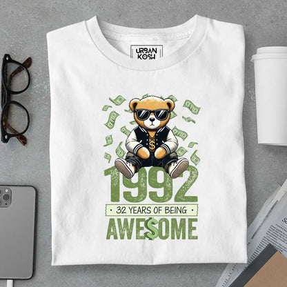 Teddy 1992, 32 Years of Being Awesome T-Shirt