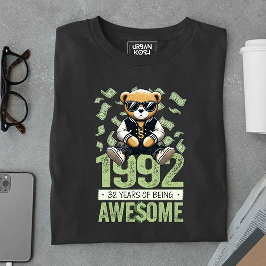 Teddy 1992, 32 Years of Being Awesome T-Shirt