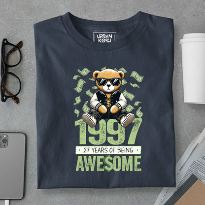 Teddy 1997, 27 Years of Being Awesome T-Shirt