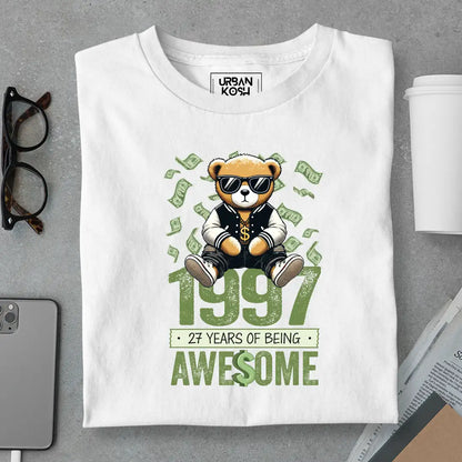 Teddy 1997, 27 Years of Being Awesome T-Shirt