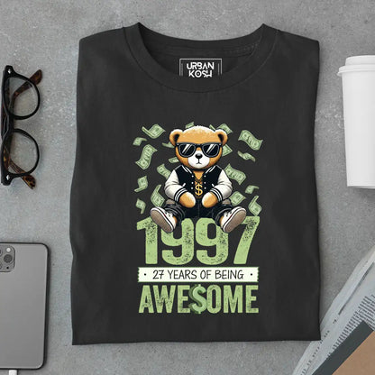 Teddy 1997, 27 Years of Being Awesome T-Shirt