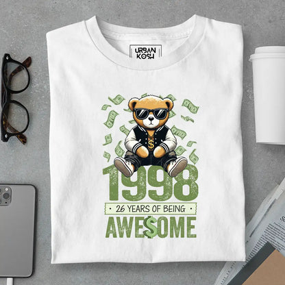 Teddy 1998, 26 Years of Being Awesome T-Shirt