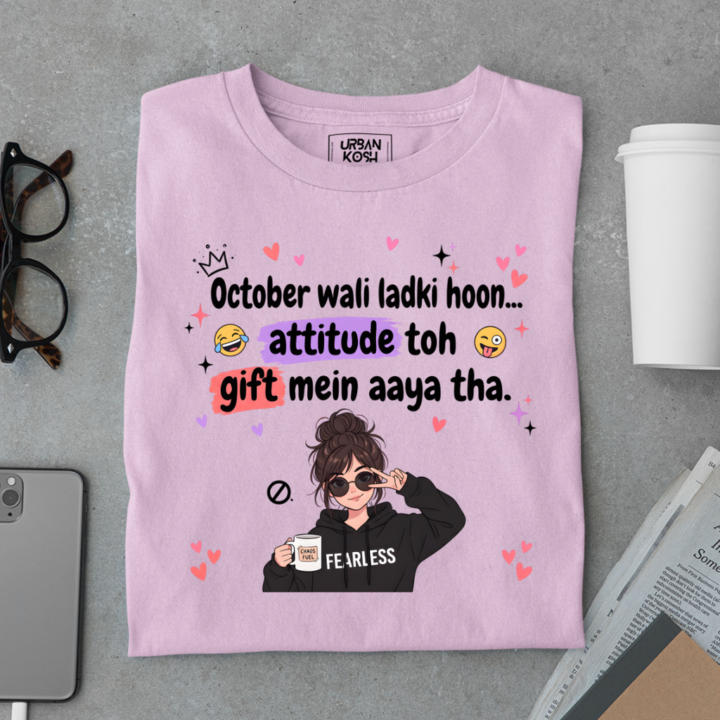 October Wali Ladki Graphic T-Shirt