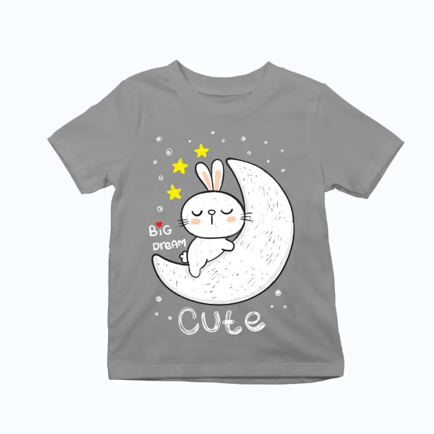 Big Dreams Bunny on Moon Exclusive T-shirt for Kids