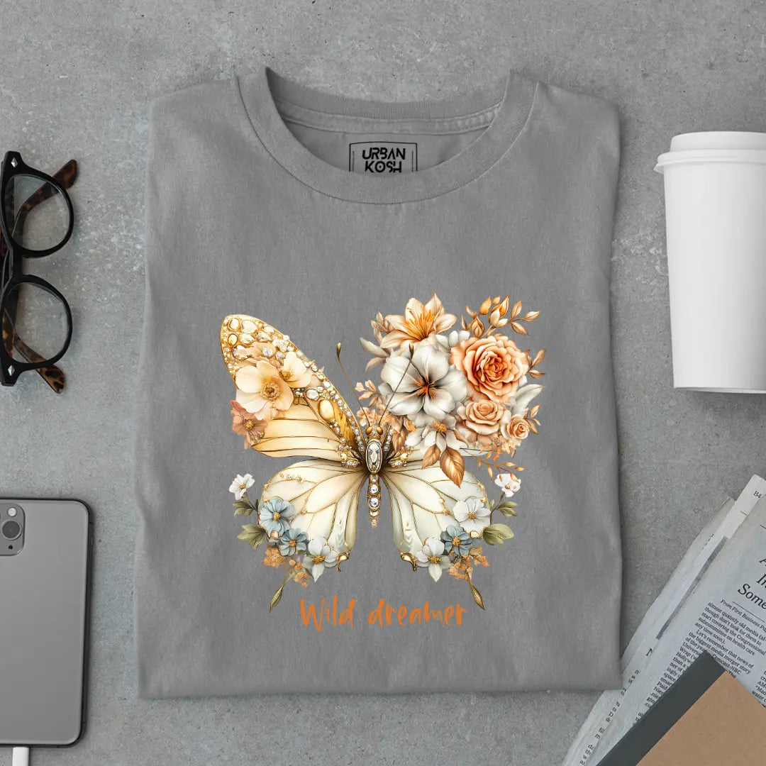 Wild Dreamer Premium Butterfly T-Shirt for Women