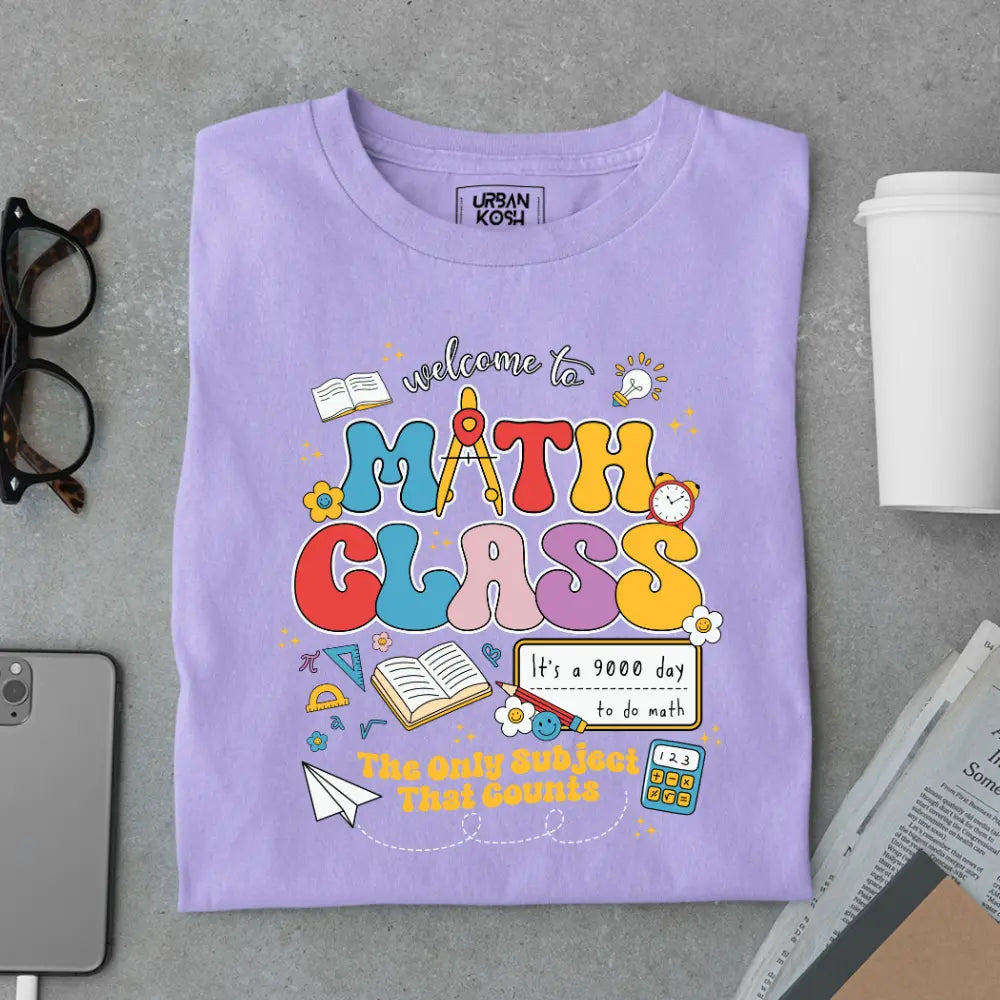 Math Class - The Only Subject That Counts - Exclusive Premium T-shirt for Teachers