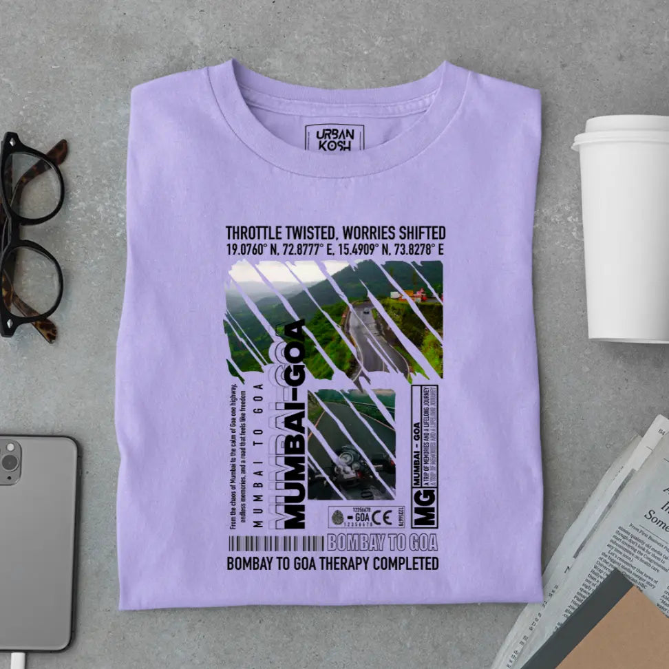 Mumbai to Goa Therapy Completed Premium Exclusive T-Shirt