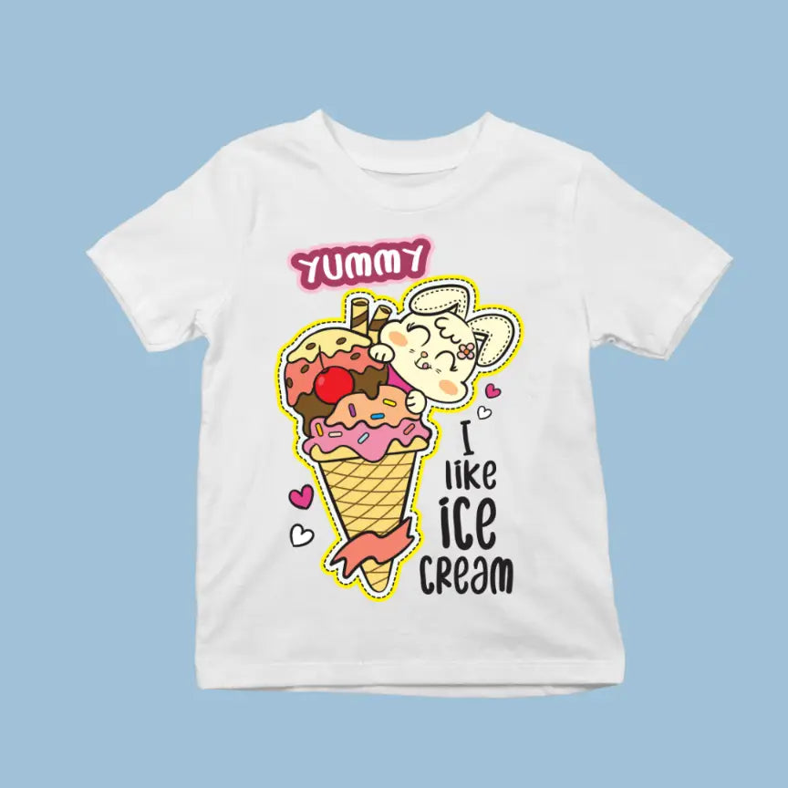 Bunny Yummy Ice Cream Exclusive T-shirt for Kids