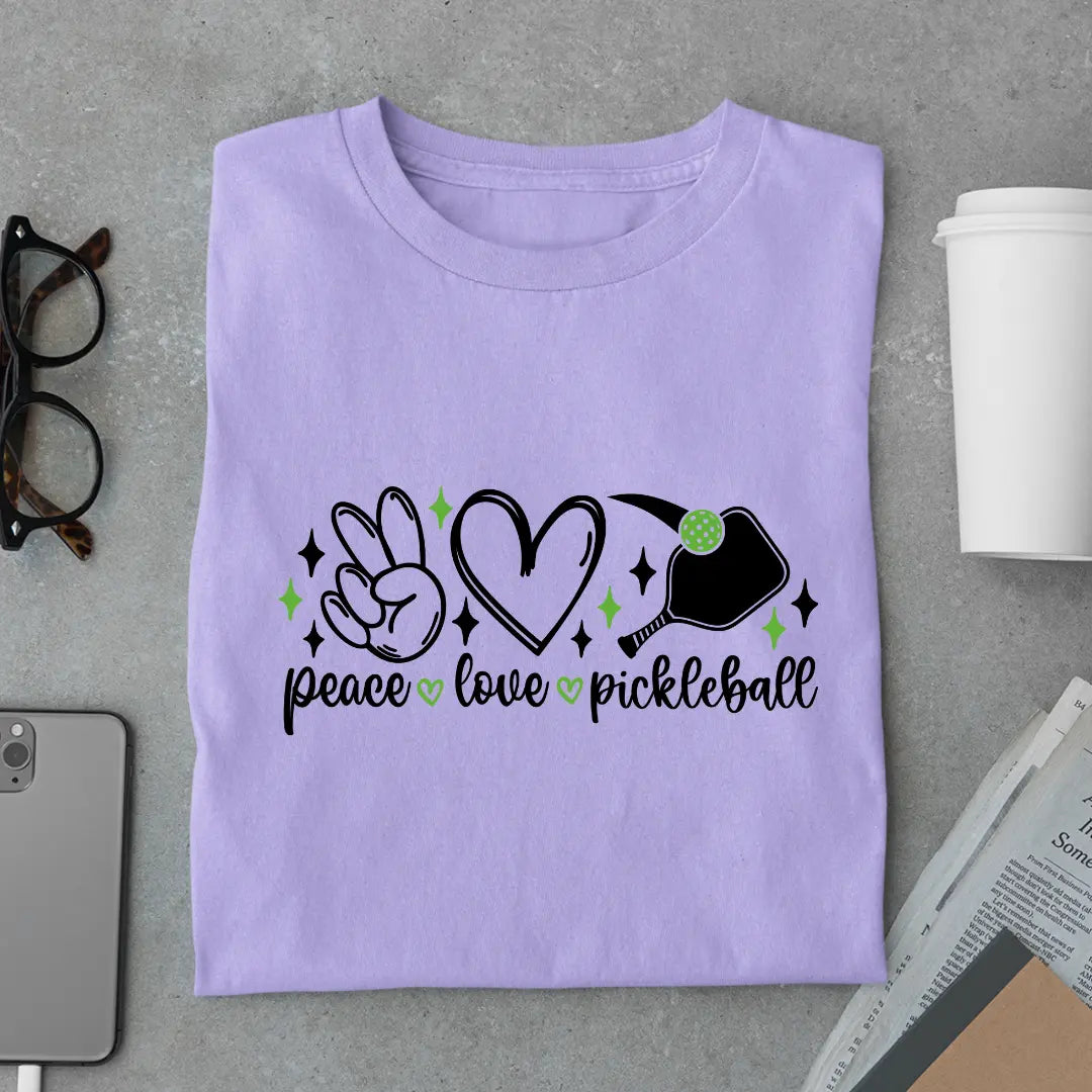 Peace Love Pickleball - Pickleball Exclusive Premium T-shirt