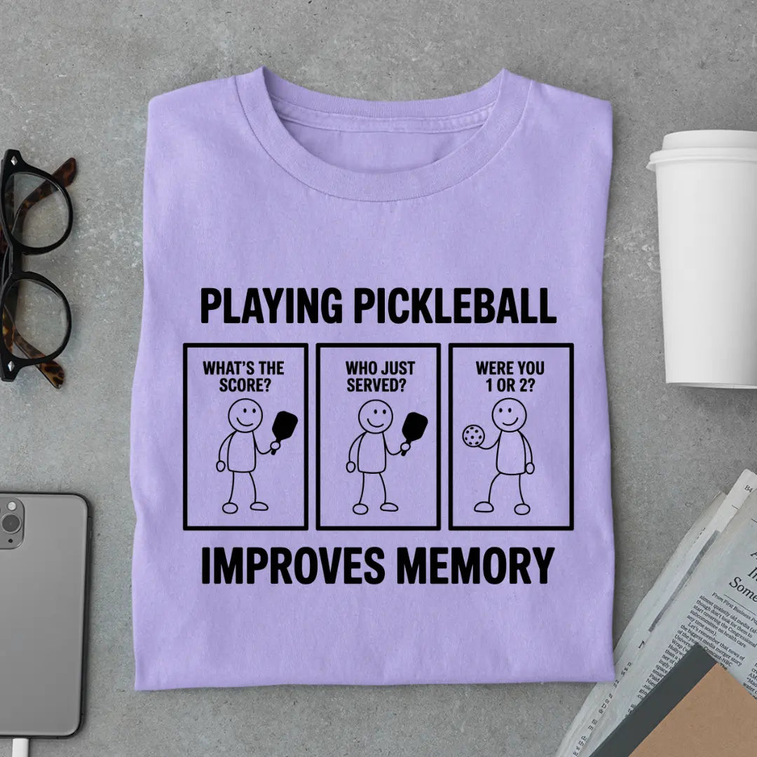 Playing Pickleball Improves Memory - Pickleball Exclusive Premium T-shirt