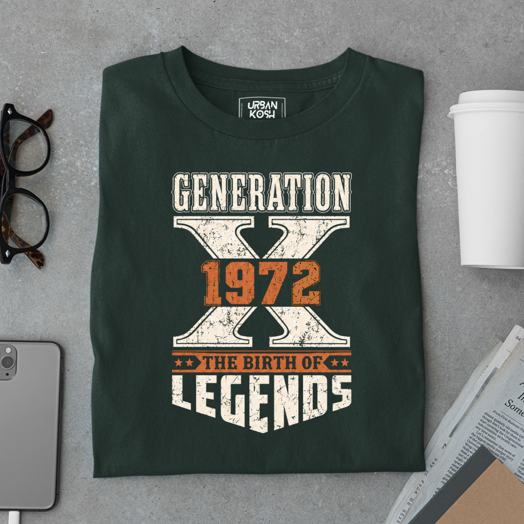 Generation X 1972 The Birth Of Legends T-Shirt