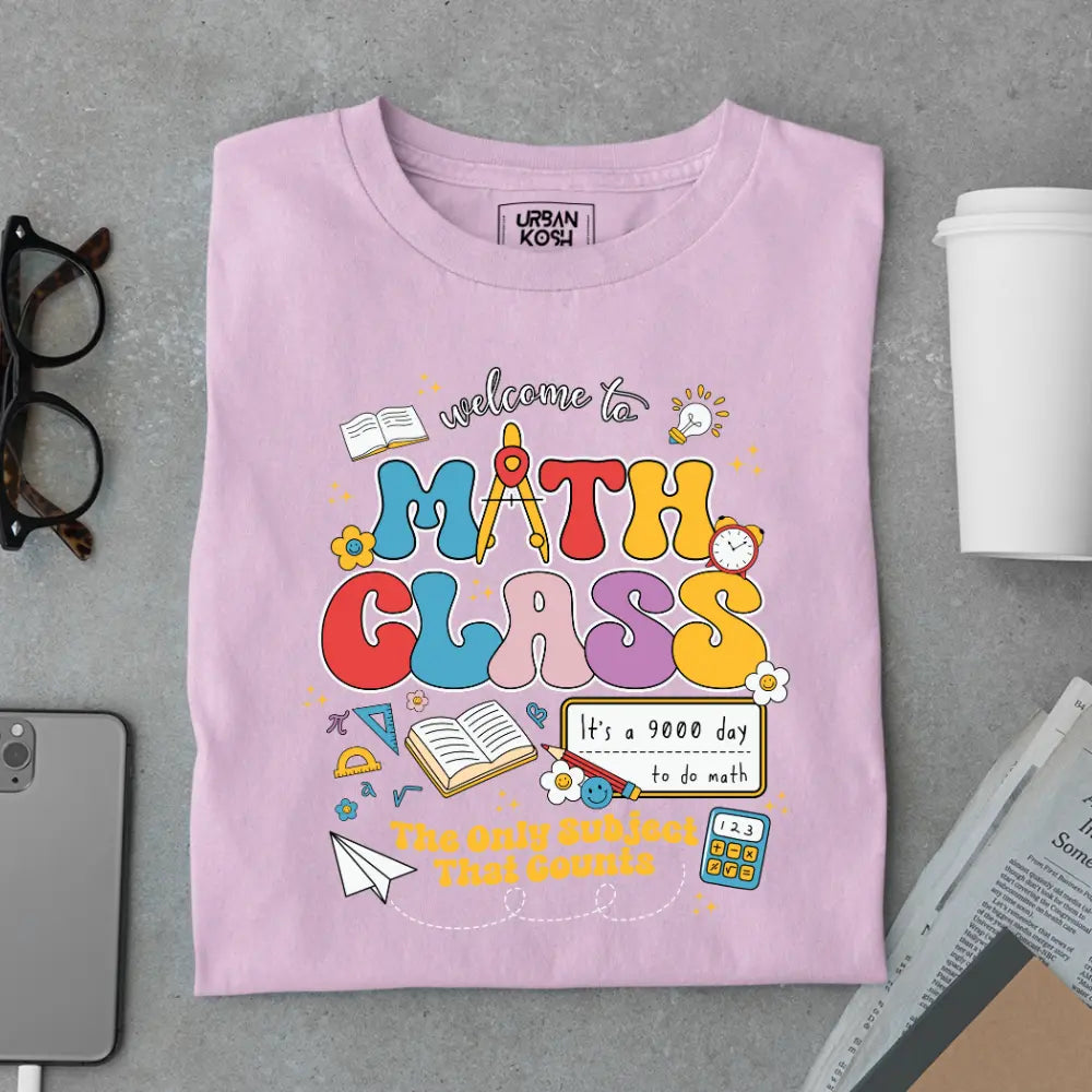 Math Class - The Only Subject That Counts - Exclusive Premium T-shirt for Teachers