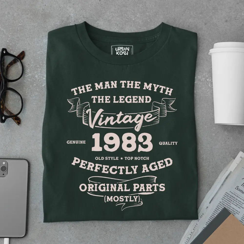 The Man The Myth The Legend Vintage 1983 Exclusive Premium T-Shirt