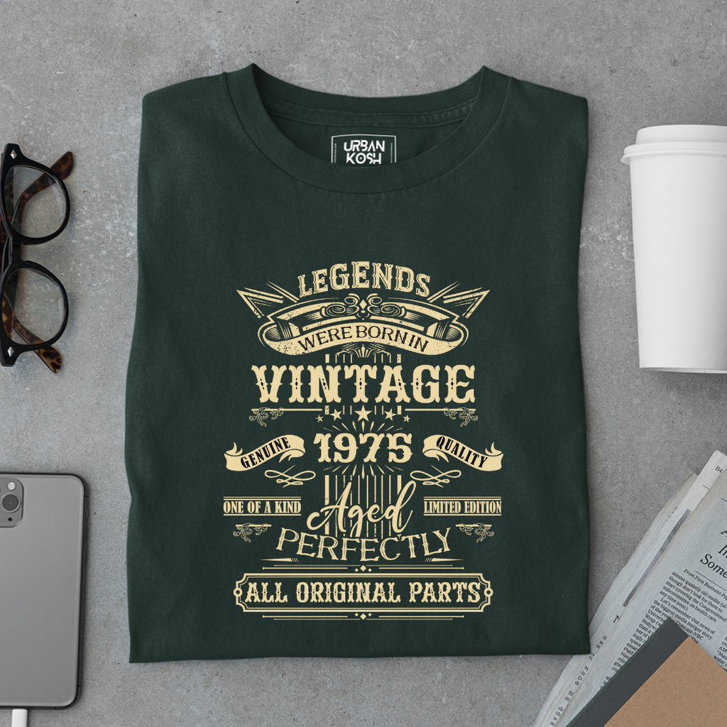 Legends Were Born in Vintage 1975 Premium Unisex T-Shirt