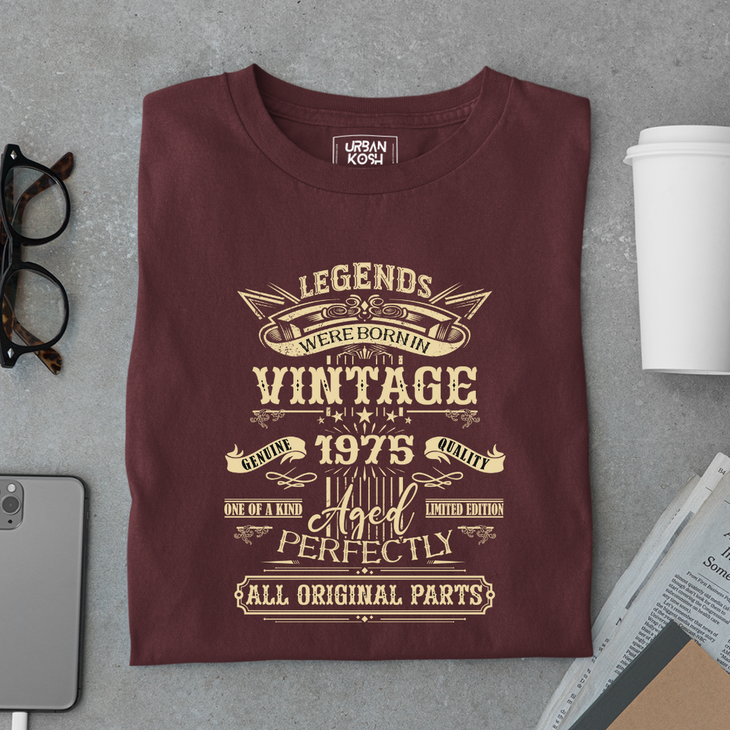 Legends Were Born in Vintage 1975 Premium Unisex T-Shirt