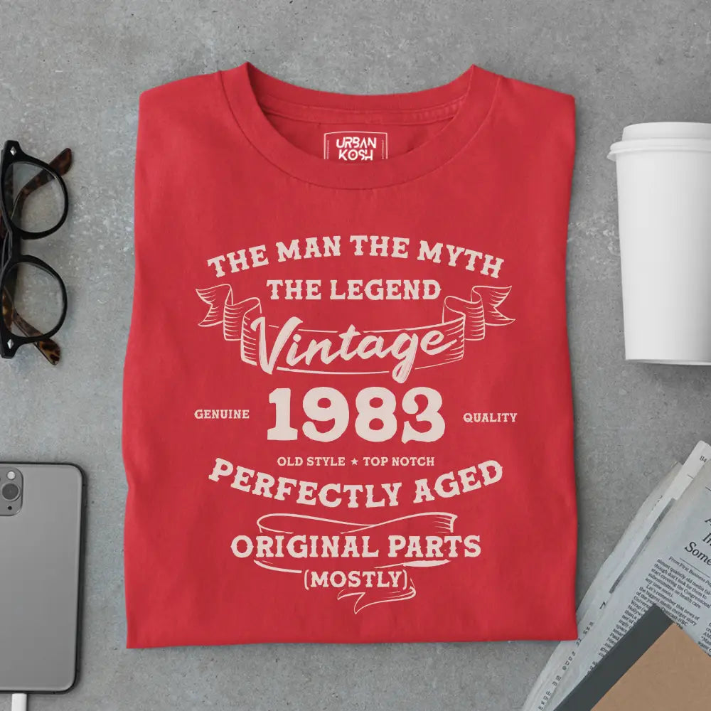 The Man The Myth The Legend Vintage 1983 Exclusive Premium T-Shirt
