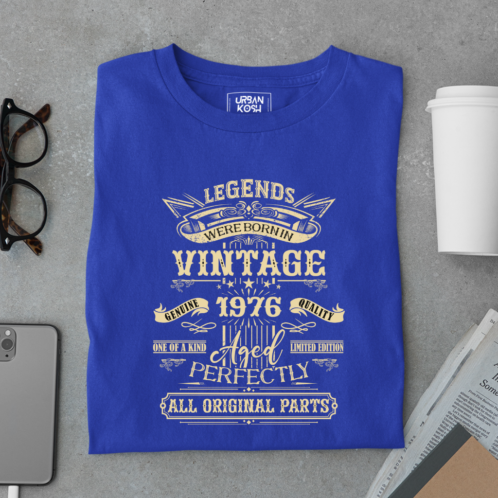 Legends Were Born in Vintage 1976 Premium Unisex T-Shirt