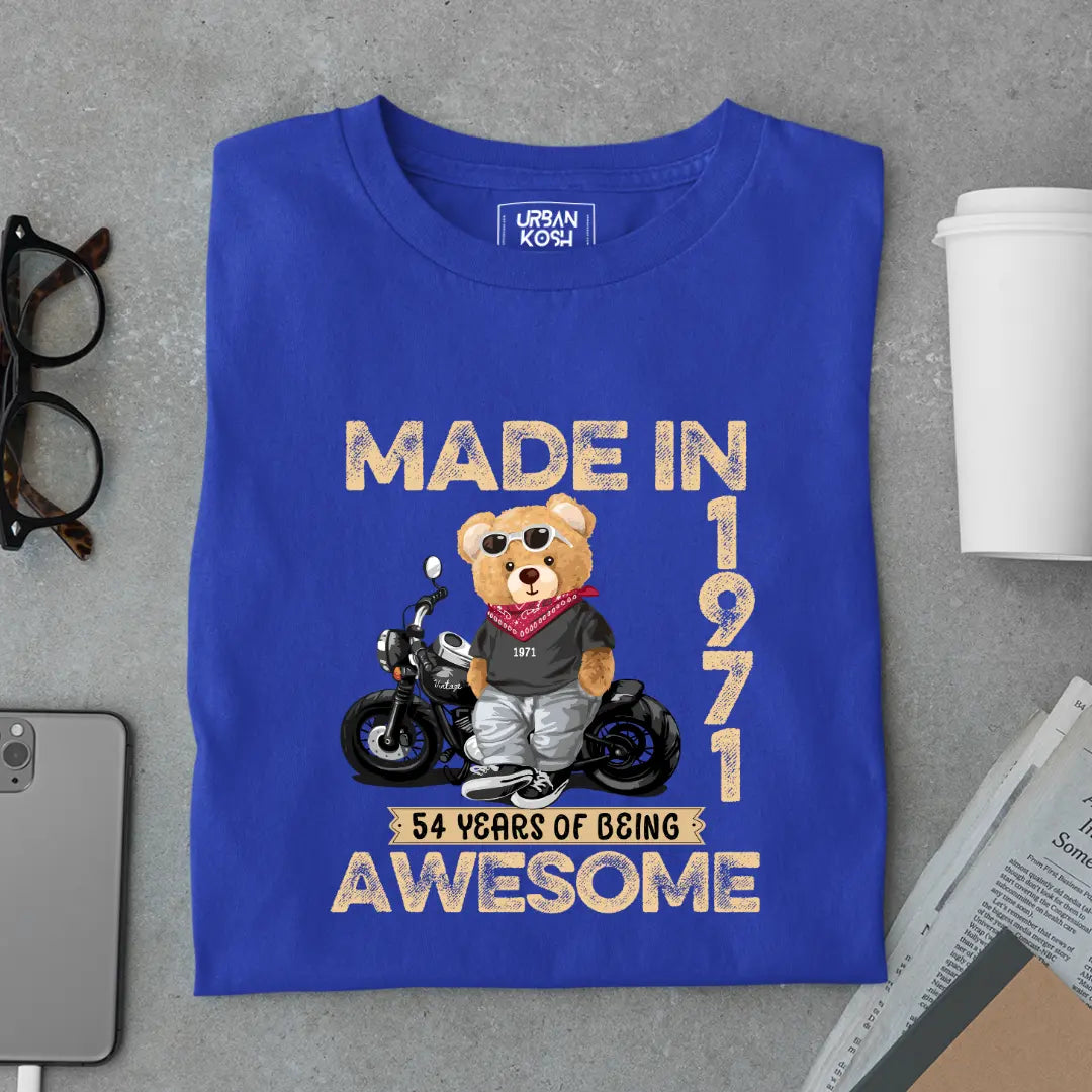 54 Years of Being Awesome | 1971 Premium Unisex T-Shirt