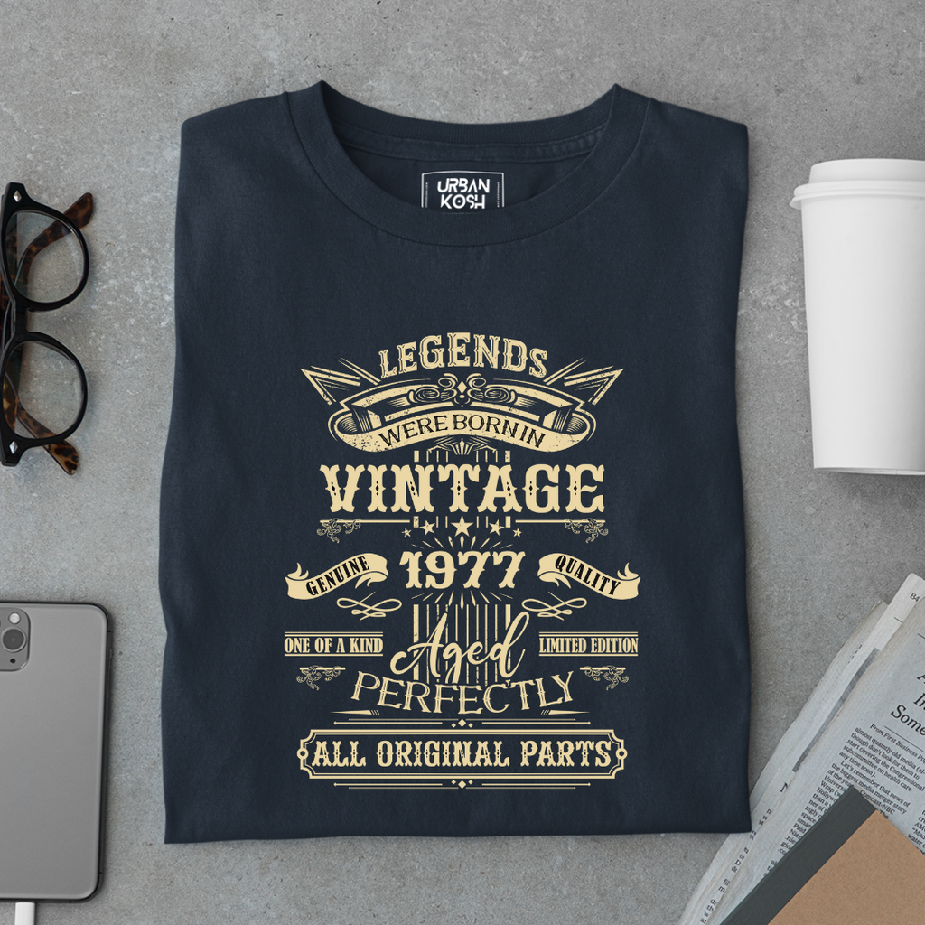 Legends Were Born in Vintage 1977 Premium Unisex T-Shirt