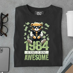 Teddy 1984, 41 Years of Being Awesome Premium Birthday T-Shirt