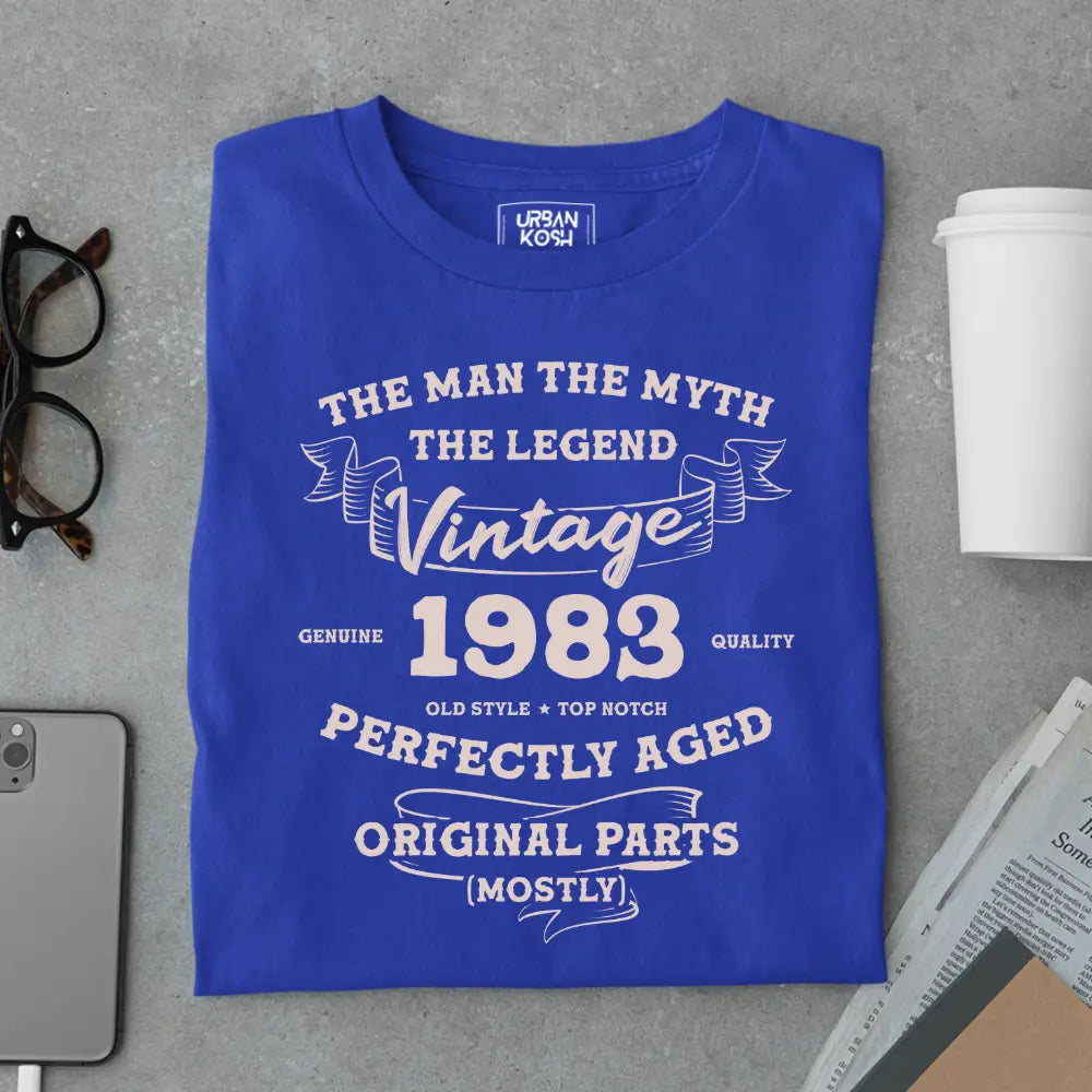 The Man The Myth The Legend Vintage 1983 Exclusive Premium T-Shirt