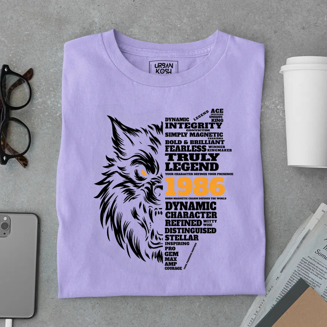 Wolf Born in 1986 Truly Legend Premium Unisex T-Shirt