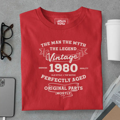 The Man The Myth The Legend Vintage 1980 T-Shirt