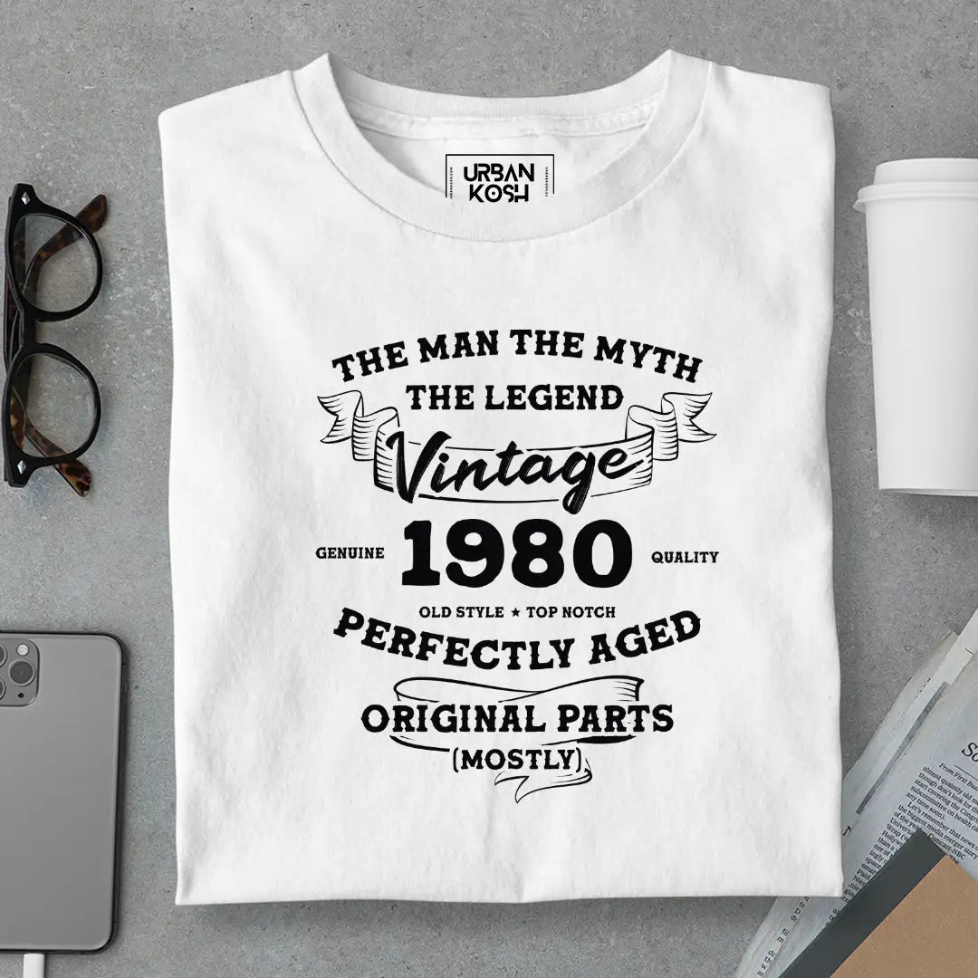 The Man The Myth The Legend Vintage 1980 T-Shirt