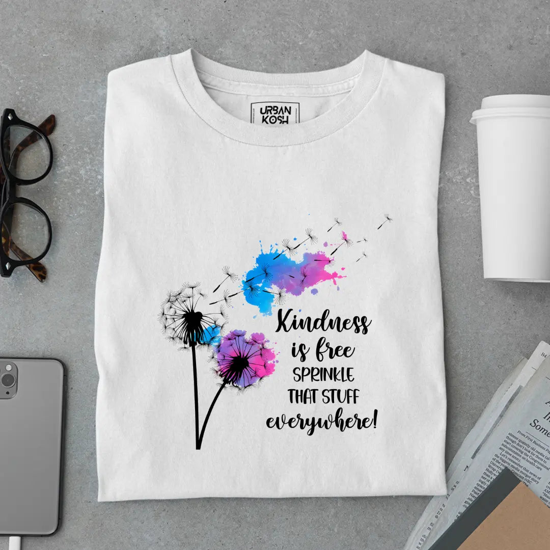 Kindness Is Free Sprinkle That Stuff Everywhere Premium Butterfly T-Shirt for Women