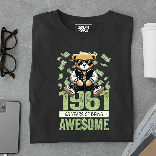 Teddy 1961, 63 Years of Being Awesome T-Shirt