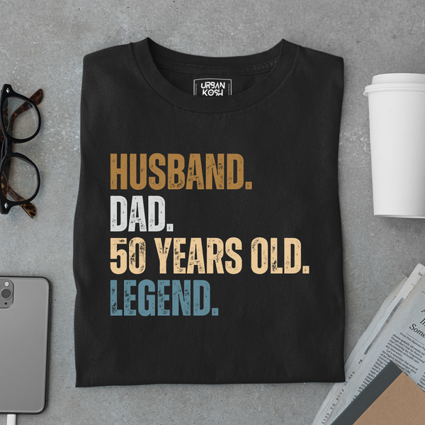 Husband Dad 50 Years Old Legend Premium T-Shirt