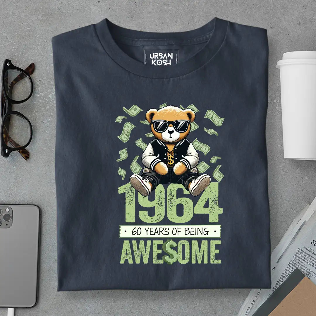 Teddy 1964, 60 Years of Being Awesome T-Shirt