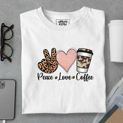 Peace Love Coffee T-Shirt