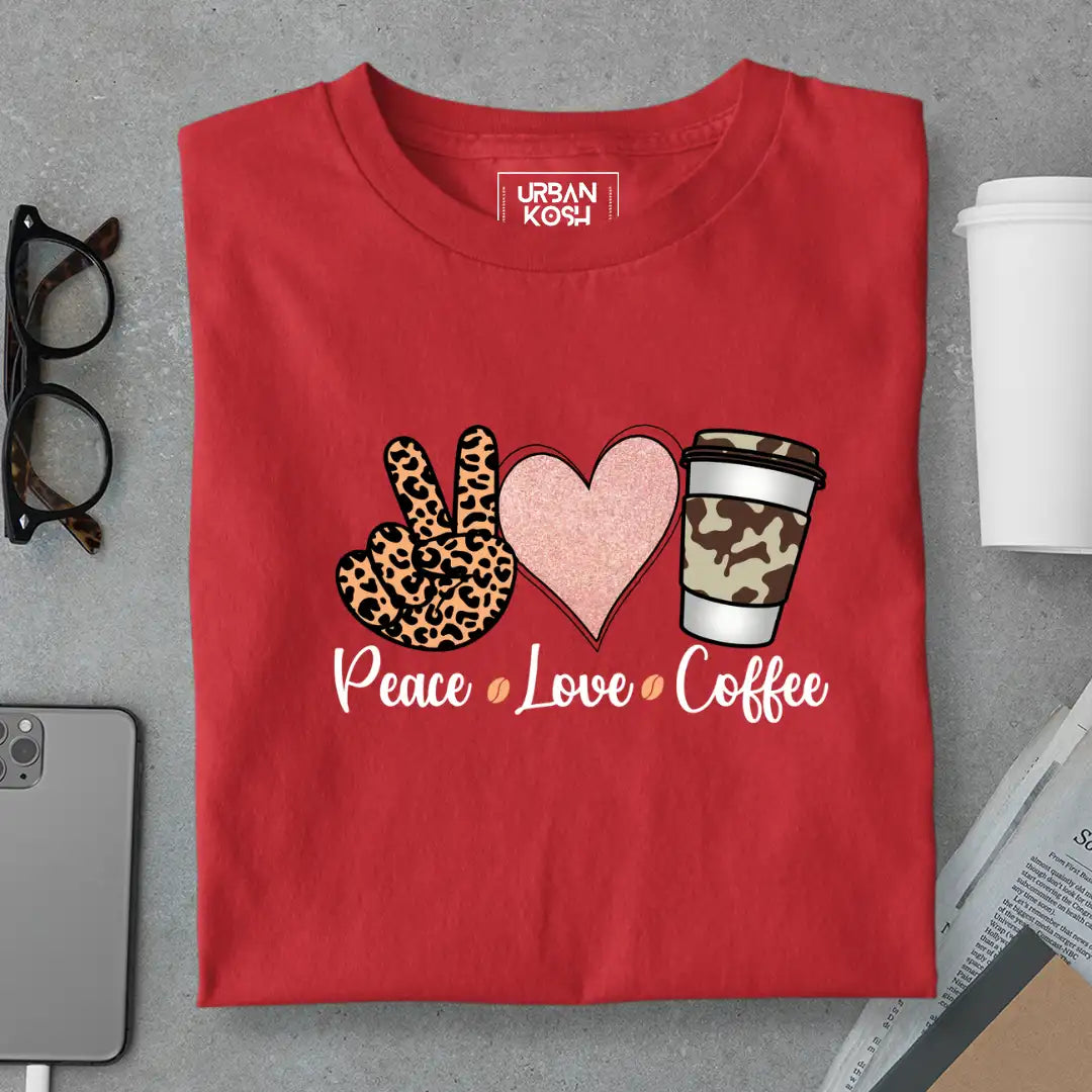 Peace Love Coffee T-Shirt