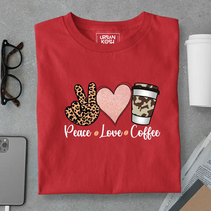 Peace Love Coffee T-Shirt