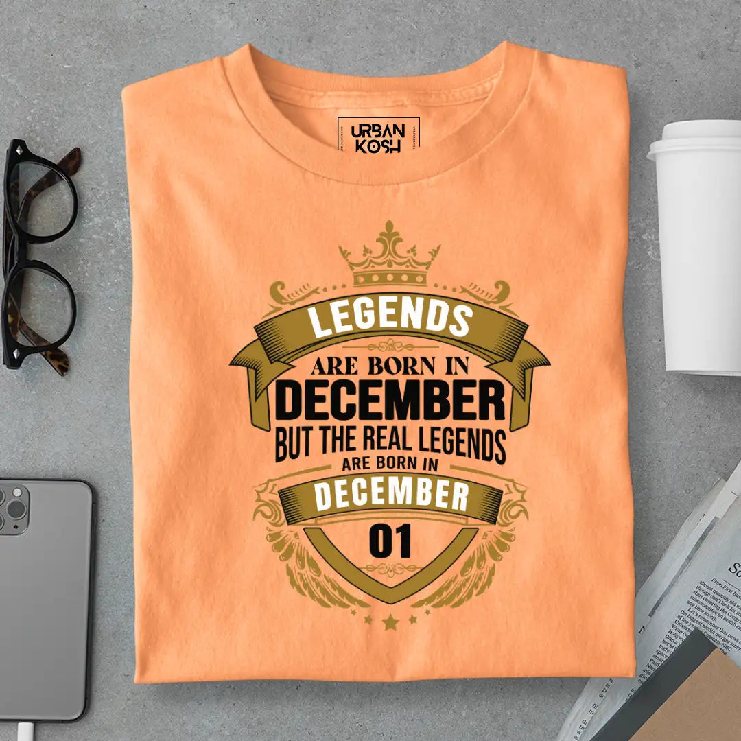 The Real Legends Are Born in December 01 T-Shirt