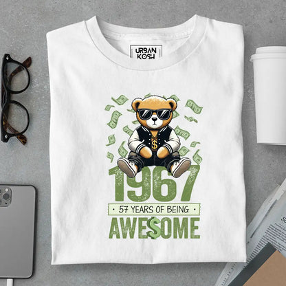 Teddy 1967, 57 Years of Being Awesome T-Shirt