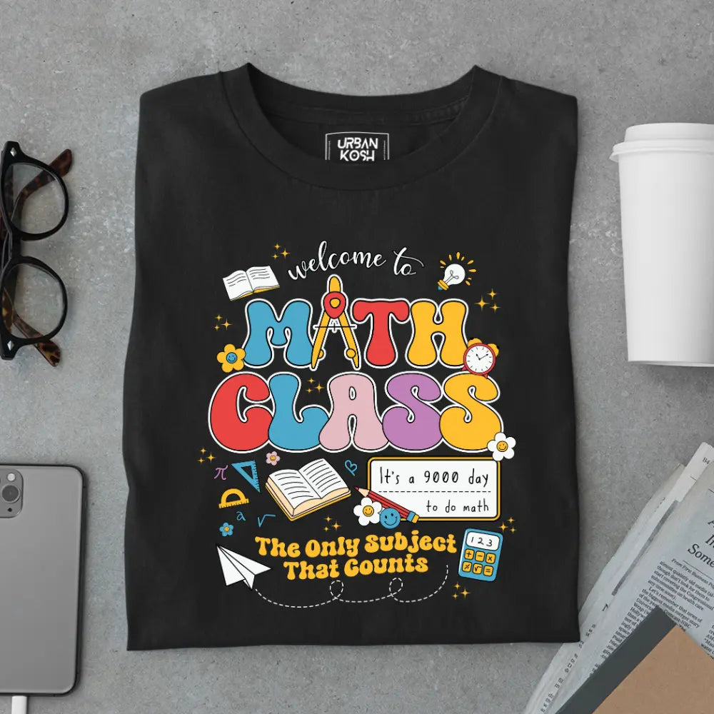 Math Class - The Only Subject That Counts - Exclusive Premium T-shirt for Teachers