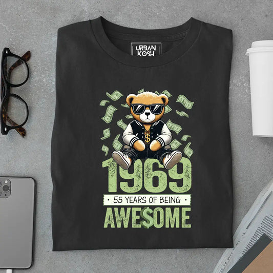 Teddy 1969, 55 Years of Being Awesome T-Shirt