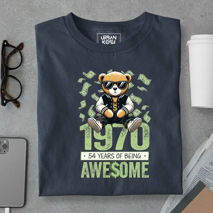 Teddy 1970, 54 Years of Being Awesome T-Shirt