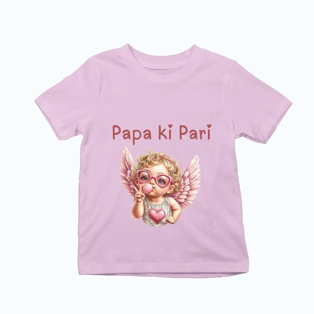 Papa Ki Pari Angel Baby Girl Premium Unisex T-shirt for Kids