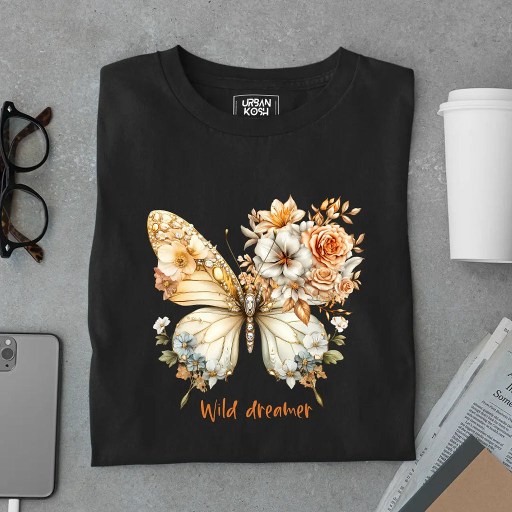 Wild Dreamer Premium Butterfly T-Shirt for Women