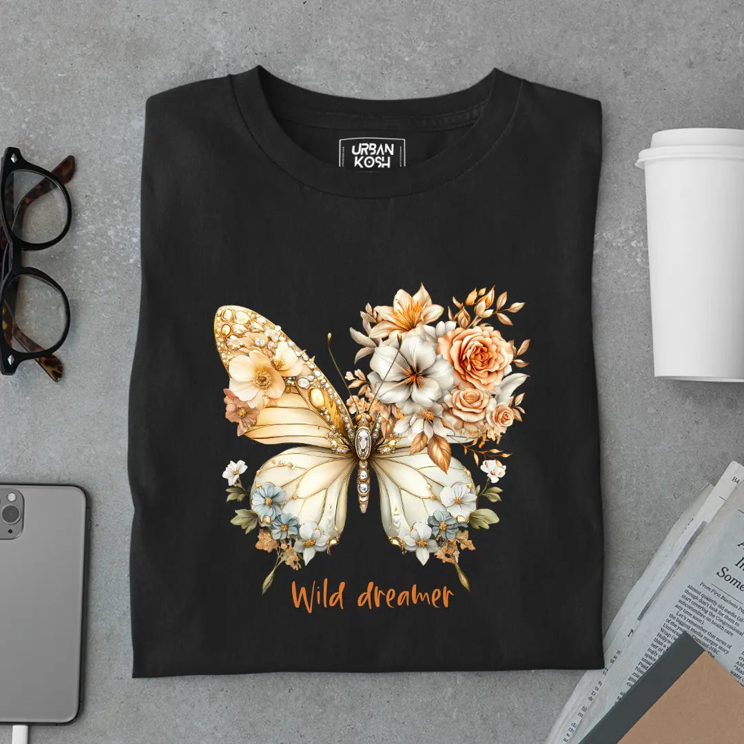 Wild Dreamer Premium Butterfly T-Shirt for Women